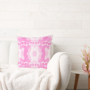 Coussin Chaîne de marguerite psychédélique - Patchwork ros