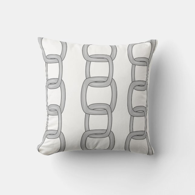 Coussin Chaîne Métallique (Recto)