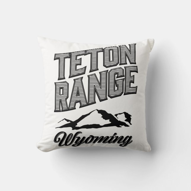 Coussin Chaîne Teton, Wyoming (Recto)
