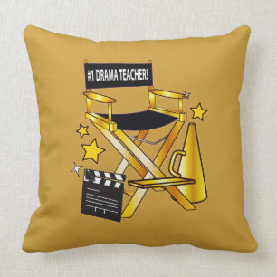 Coussin Chair de directeur : Professeur de drame du numér
