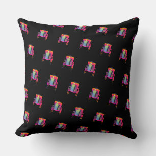 Coussin Chaise abstraite décorative à motif diagonal 