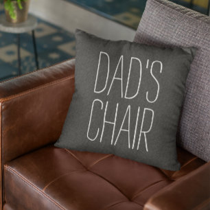 Coussin CHAISE DE PAPA Décoratif juste pour papa Personna