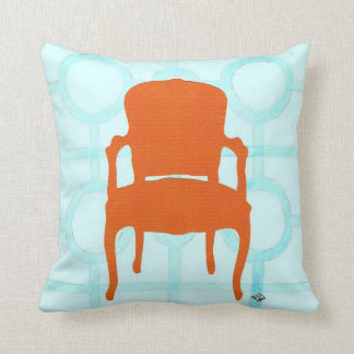 COUSSIN CHAISE ORANGE SILHOUETTE CUSHION