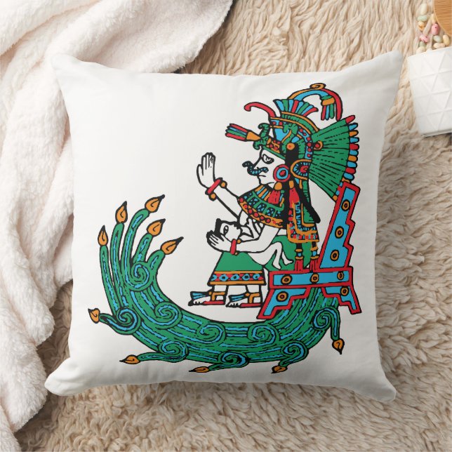 Coussin Chalchiuhtlicue – Déesse des eaux courantes (Couverture)