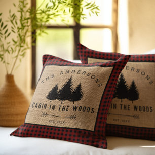Coussin Chalet de Famille Campagnard Rustique dans les Boi