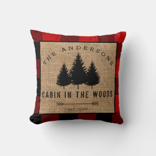 Coussin Chalet de Famille Campagnard Rustique dans les Boi