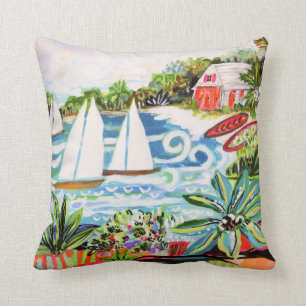 Coussin Chalet rouge de la Baie II