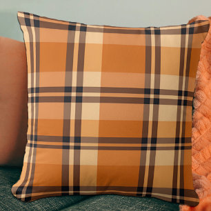 Coussin Chaleureux Plaid Automne Thankgiving