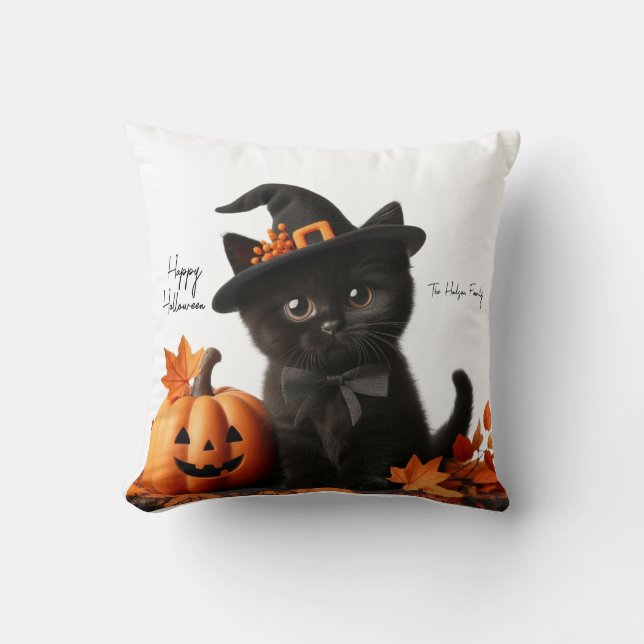 Coussin Chalot halloween Citrouille Family (Recto)