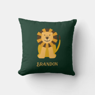 Coussin Chambre bébé ou enfant Lion personnalisé Jungle