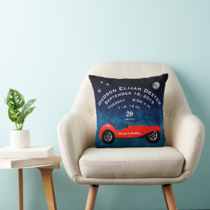 Coussin Chambre de garçons Amour de voiture classique jusq