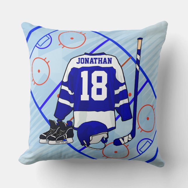 Coussin Chambre de hockey sur glace pour enfants et collec (Recto)