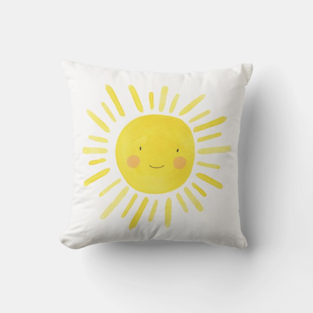 Coussin Chambre de nursery Little Sunshine jaune (Recto)