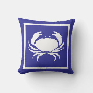 Coussin Chambre de plage blanche de ~ de crabe