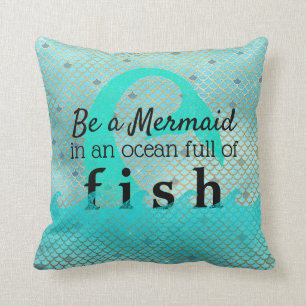 Coussin Chambre de plage inspirée d'or de citation de