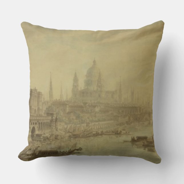 Coussin Chambre de Somerset, cathédrale de St Paul et (Recto)