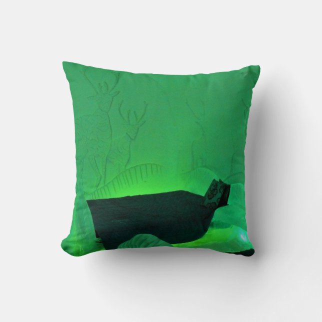 Coussin Chambre d'Elk à l'Hôtel de Glace, Québec, Canada (Recto)