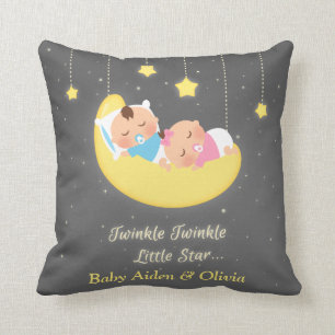 Coussin Chambre des jumeaux décoration Twinkle Twinkle Lit