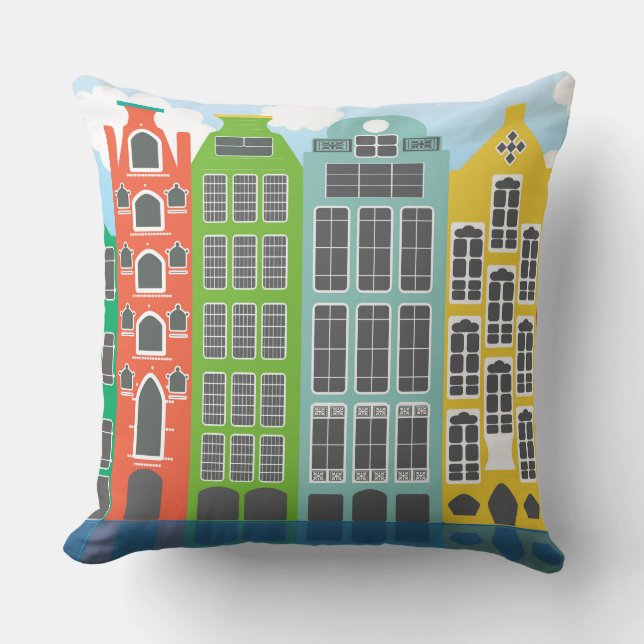 Coussin Chambres d'Amsterdam dans le carreau 20" de (Recto)