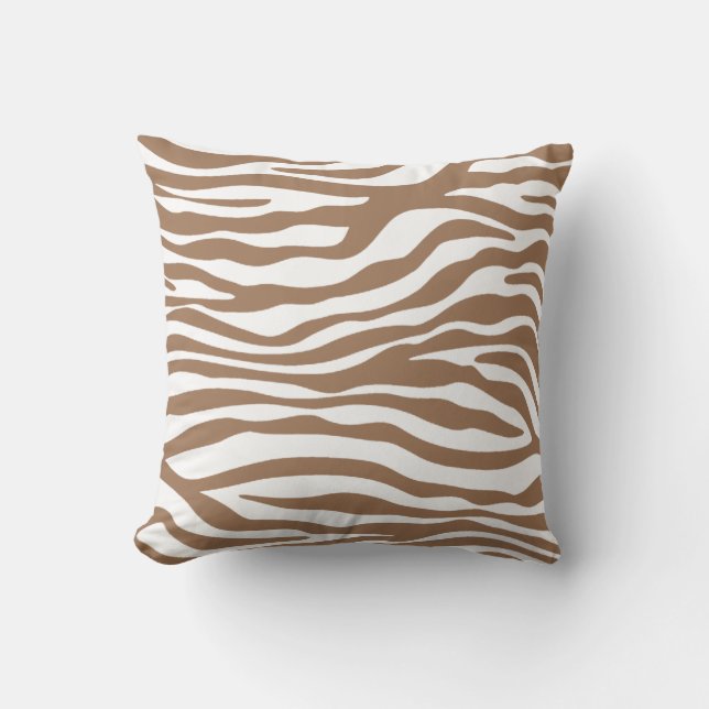 Coussin Chamoisee Zebra Poster de animal (Recto)