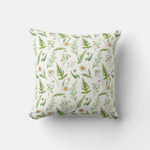 Coussin Chamomile Fleur Botanique Rustique Motif