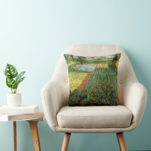 Coussin Champ aux coquelicots par Vincent van Gogh