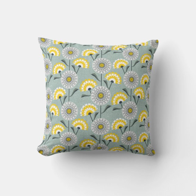 Coussin Champ Dandelions (Recto)