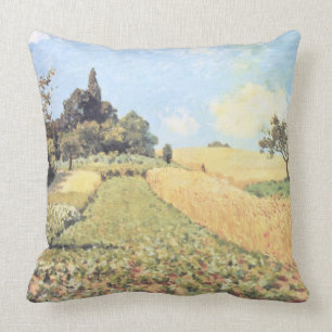 Coussin Champ de blé d'Alfred Sisley  