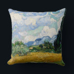 Coussin Champ de blé réversible Van Gogh avec Cyprès<br><div class="desc">Incorporé dans la conception de ce produit est une impression attrayante de "Blé Field avec Cyprès" une huile sur toile peinte en 1890 par Vincent van Gogh. Vincent van Gogh (1853 - 1890) était un peintre postimpressionniste hollandais qui, en un peu plus d'une décennie, a créé environ 2 100 peintures...</div>