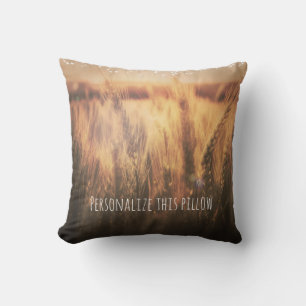 Coussin Champ de blé rustique campagne chic ferme