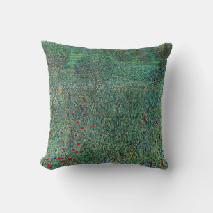 Coussin Champ de fleurs à Litzlberg Klimt, Paysage Vintage