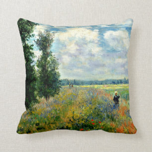 Coussin Champ de pavot, Argenteuil - Beaux-arts de Claude