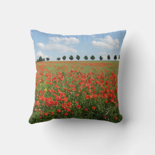 Coussin Champ de pavot en fleurs