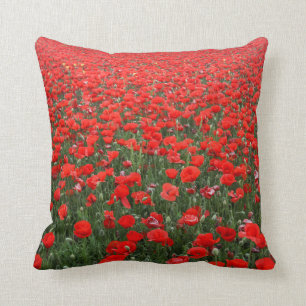 Coussin Champ des pavots rouges