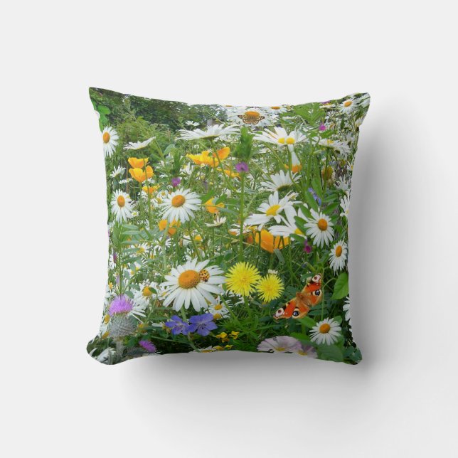 Coussin Champ d'Fleurs sauvages (Recto)