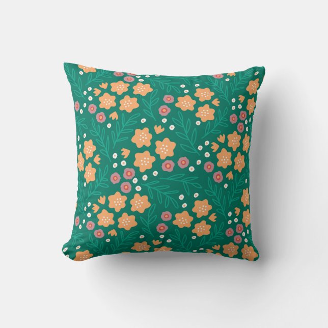 Coussin Champ floral lunaire (Recto)