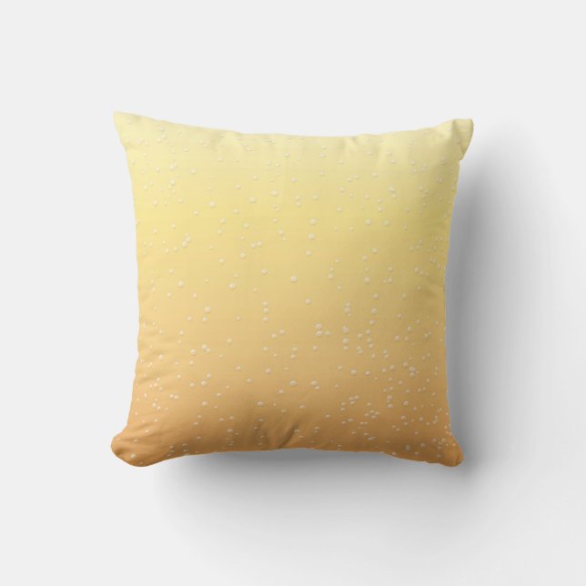 Coussin Champagne avec petites bulles Art Arrière - plan (Recto)