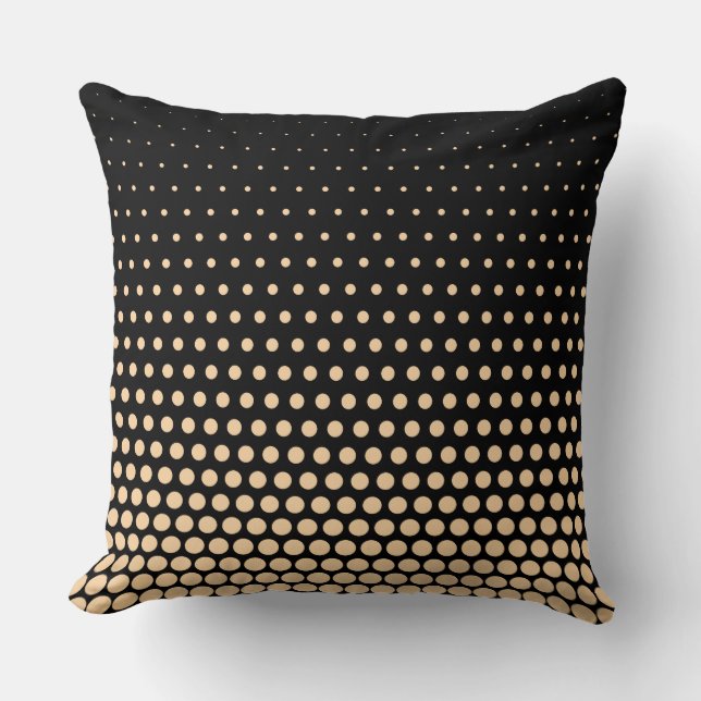 Coussin Champagne Polka Dot Modern (Recto)