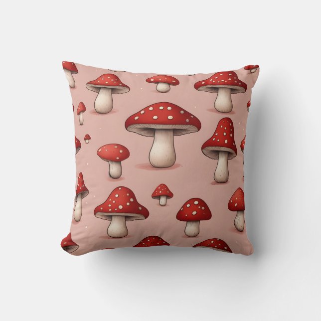 Coussin champignon rouge (Recto)