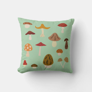 Coussin champignons d'automne