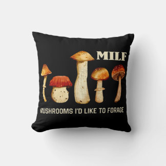 Coussin Champignons Milfs J'Aimerais Fourrer, Champignons 