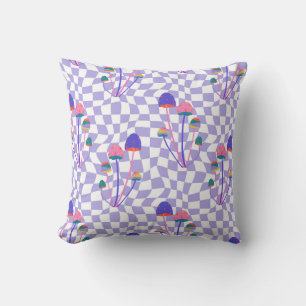 Coussin Champignons psychédéliques Wonderland
