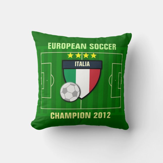 Coussin Champion 2012 du football de l'Italie Italie (Recto)
