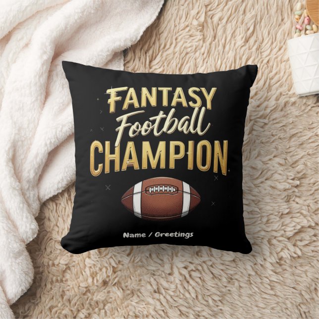 Coussin Champion De Football Imaginaire Dominez Comme Un P (Couverture)