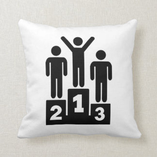 Coussin Champion de gagnant de podium