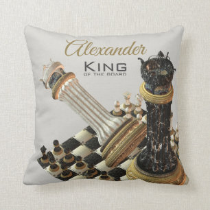 Coussin Champion d'échecs d'échiquier