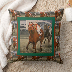 Coussin Champion Thorougbred Defeats Favorisé Cheval