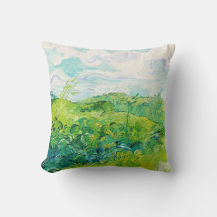 Coussin Champs de blé vert, Van Gogh