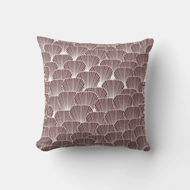 Coussin Champs de Spores élégant Mauve (Recto)