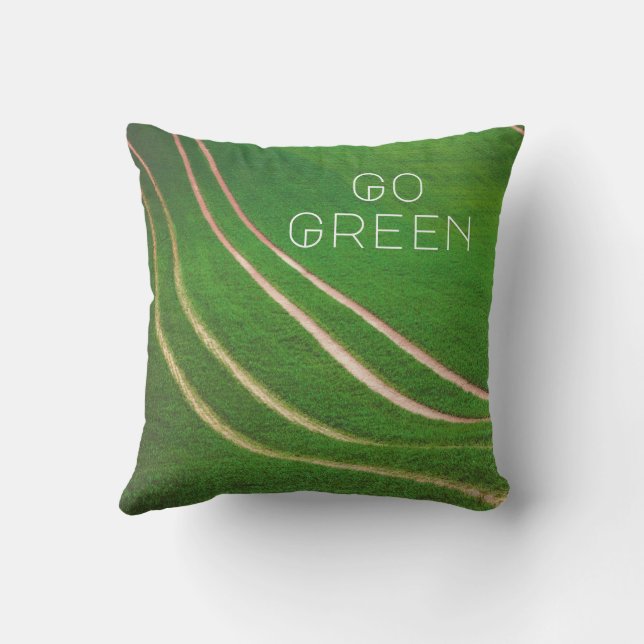 Coussin Champs verts (Verso)